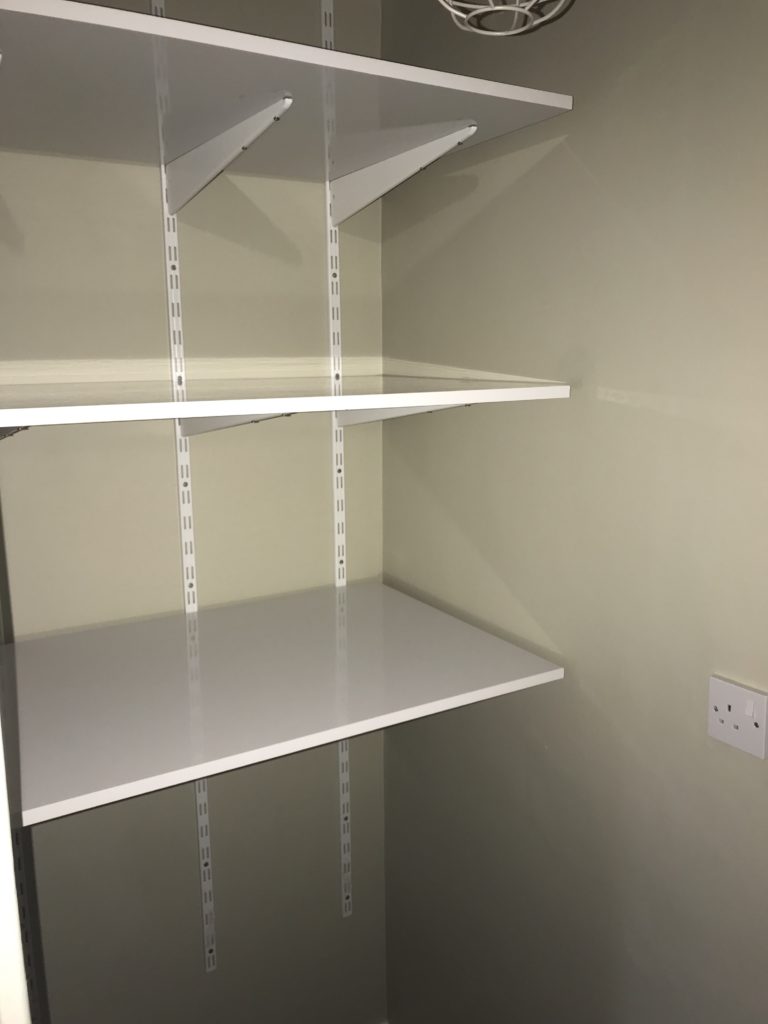 Installing Shelves Area Maintenance